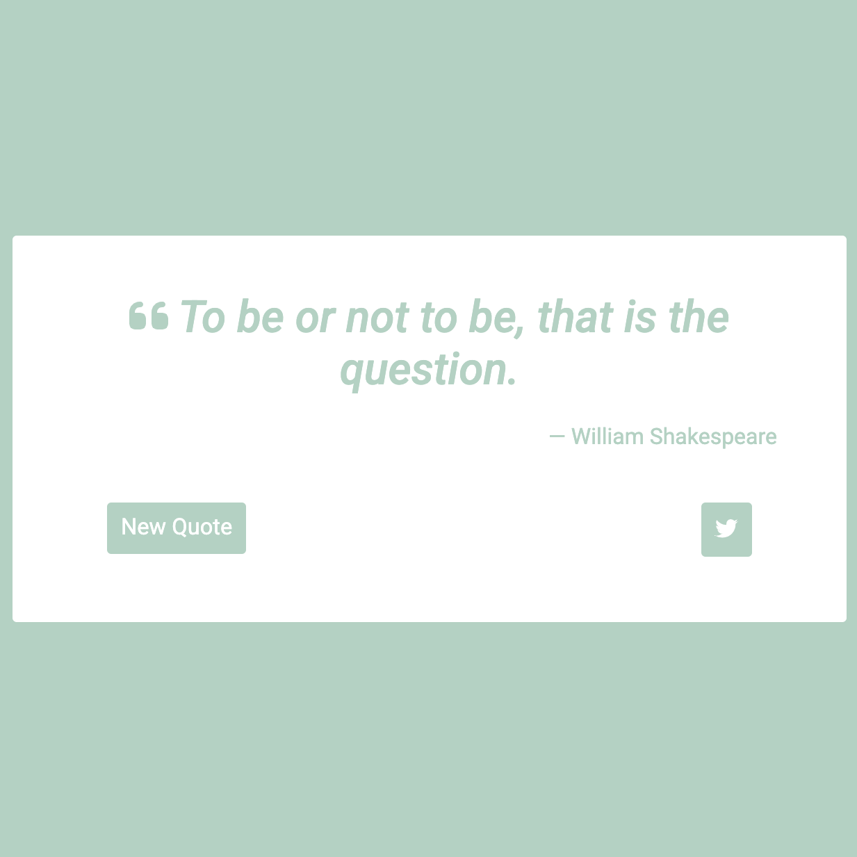 Random Quote Machine