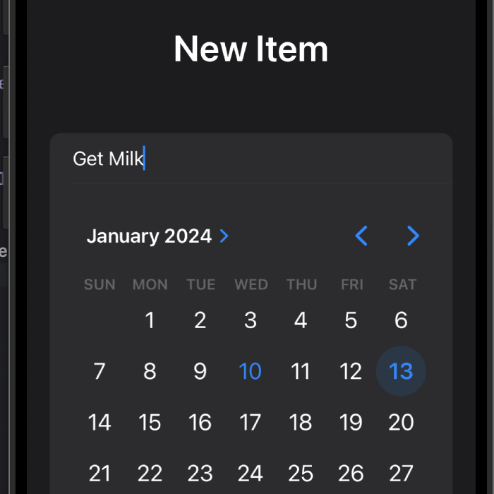 iOS ToDo List App